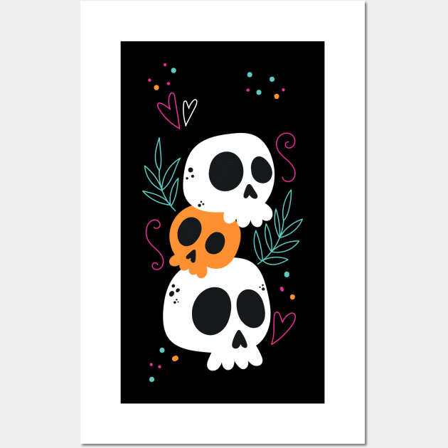 Mexican Skull Fashion Style Wall Art by spacemedia